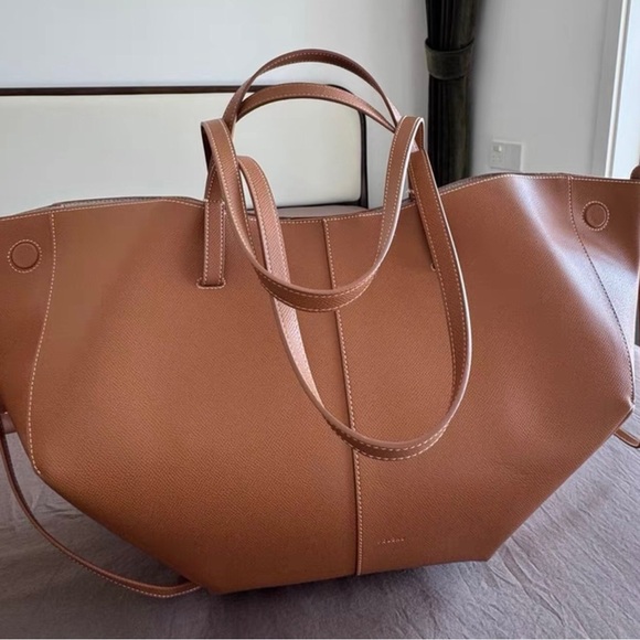 Polene Shoes - Chic Tan Leather Tote Bag